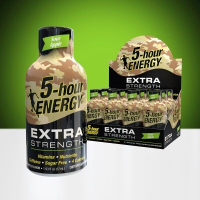 EXTRA 5 HOUR ENERGY SOUR APPLE 12CT/PACK